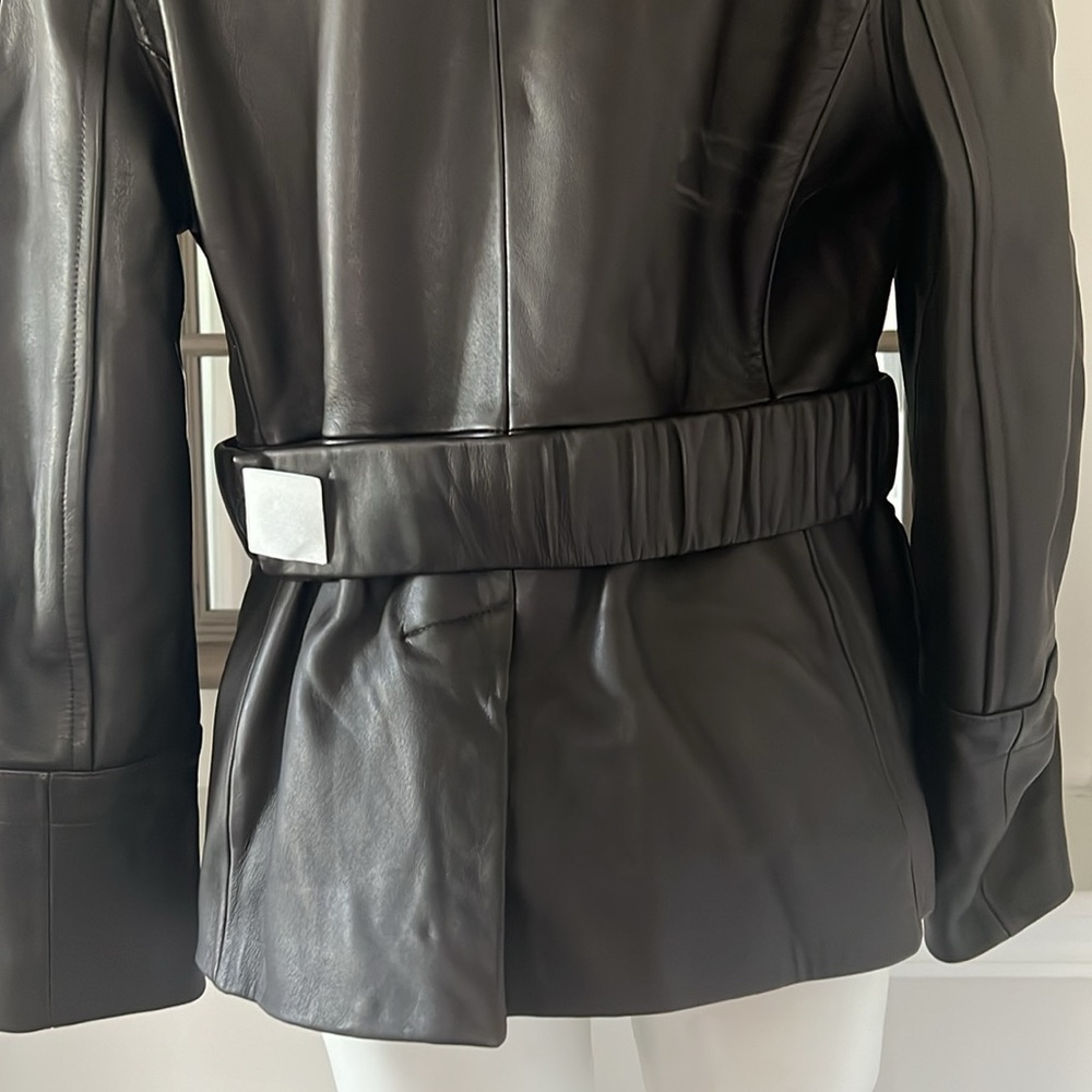 Vince 100% Lamb Leather Safari Jacket in Brown, Size M New w/Tag Retail $1495 - Picture 10 of 16